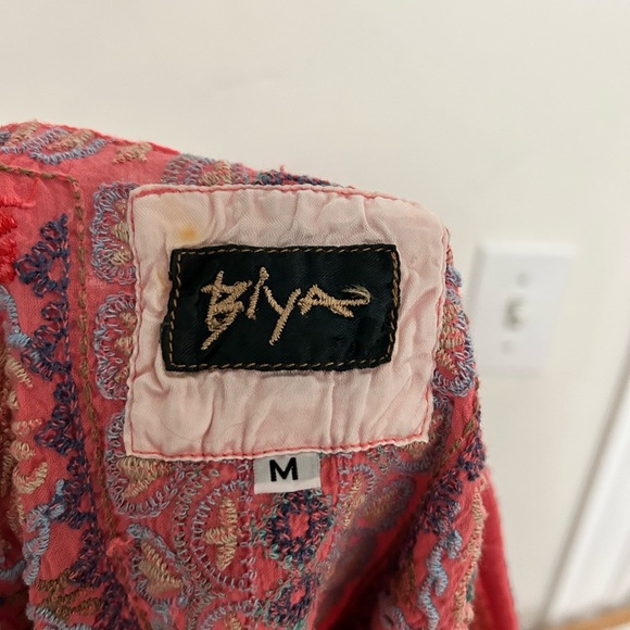 biya johnny was tunic dress‎ pink long sleeve size medium - Picture 3 of 6